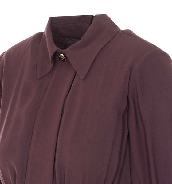 Elisabetta Franchi Dresses Brown Viscose