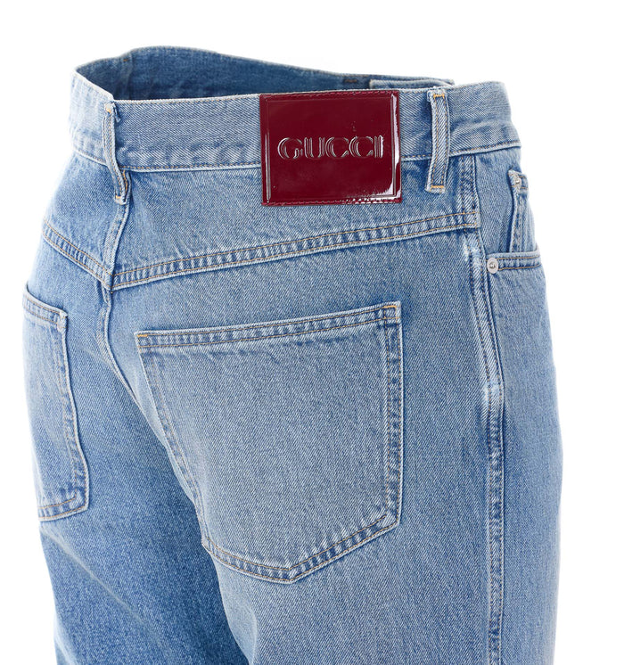 Gucci Trousers Blue Cotton