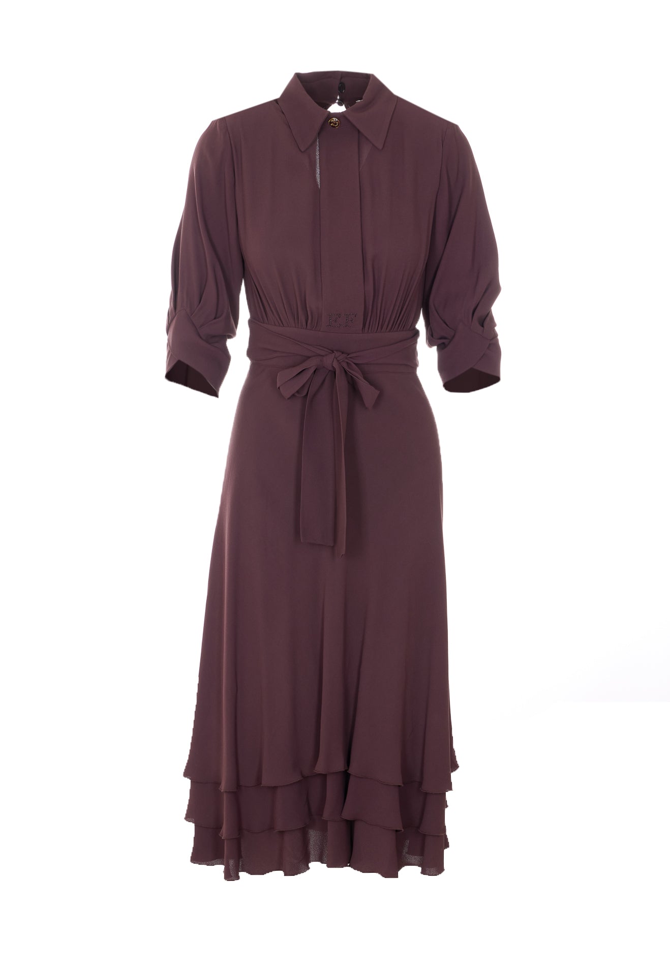 Elisabetta Franchi Dresses Brown Viscose