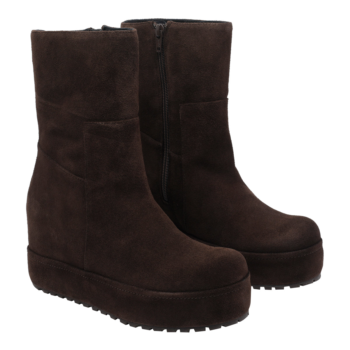 Paloma Barcelò Boots Brown Suede Leather/rubber Sole