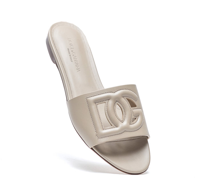 Dolce & Gabbana Sandals Beige Suede