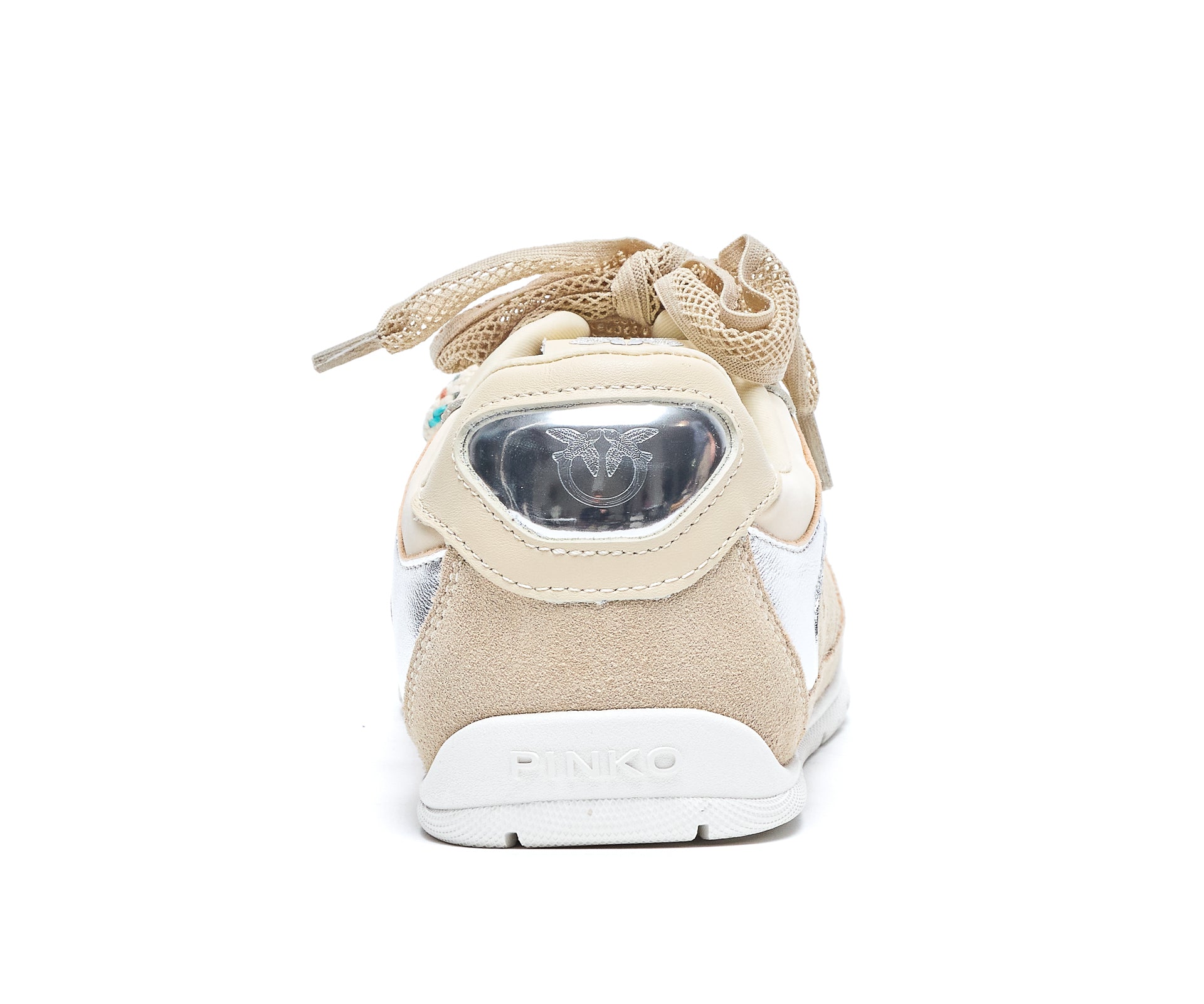 Pinko Sneakers Beige Leather