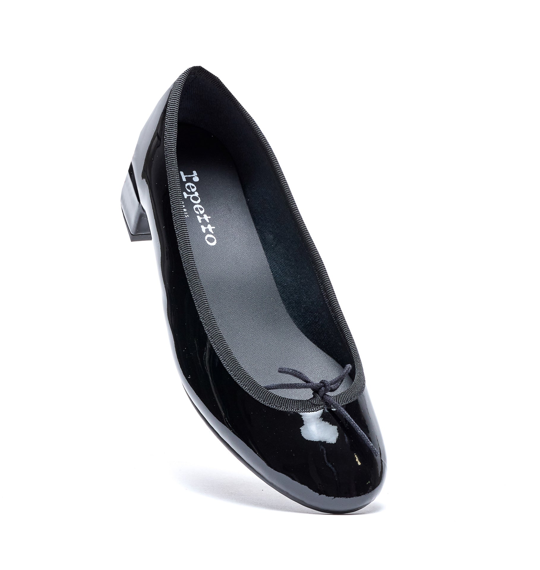 Repetto With Heel Black Fabric