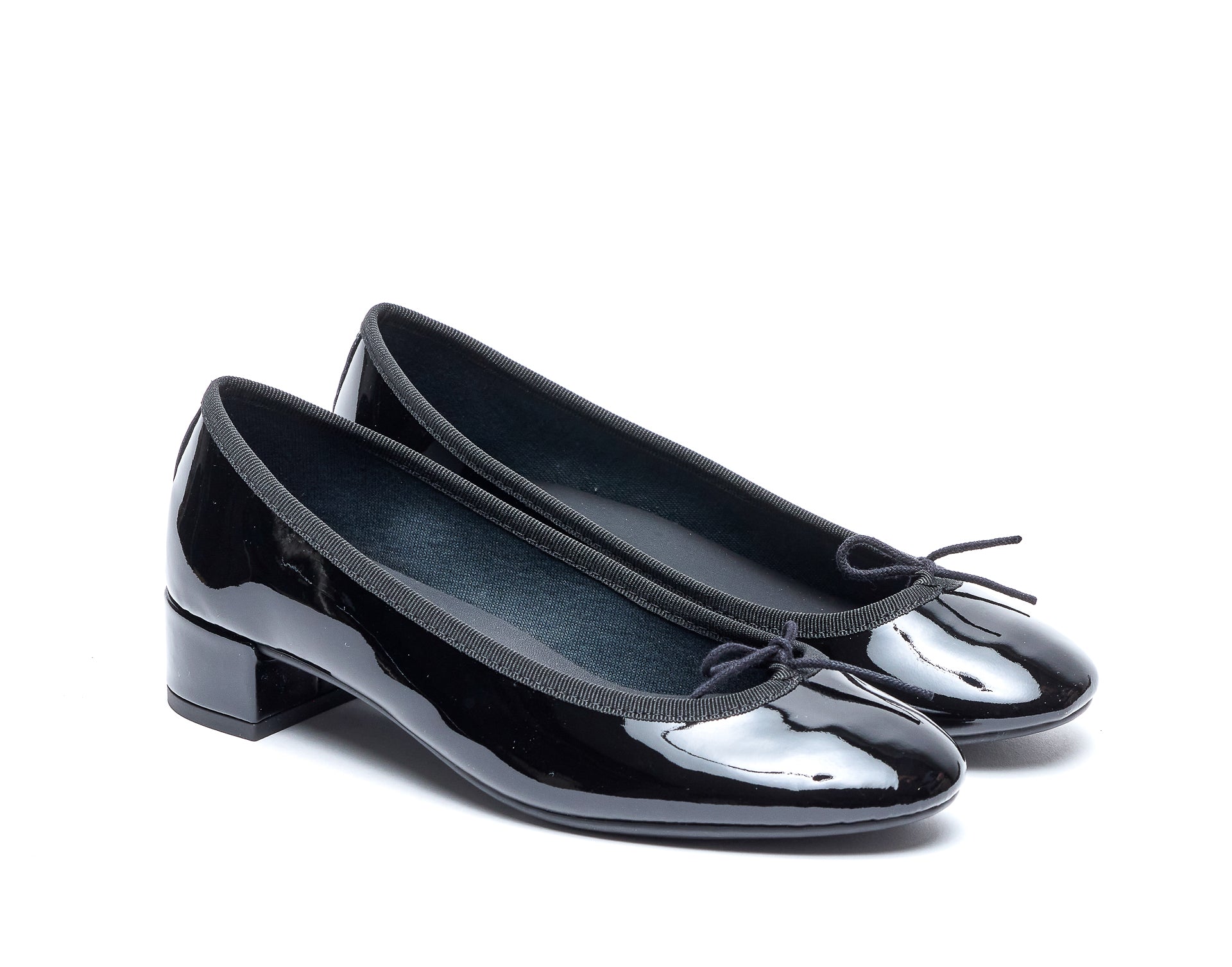 Repetto With Heel Black Fabric