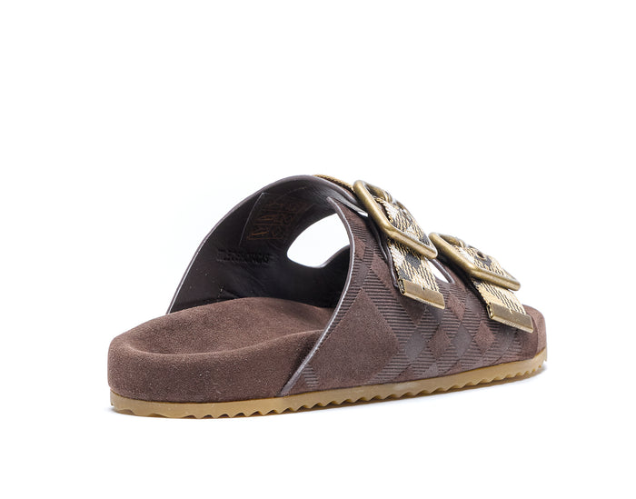Burberry Sandals Brown Leather