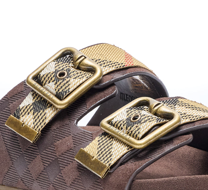 Burberry Sandals Brown Leather