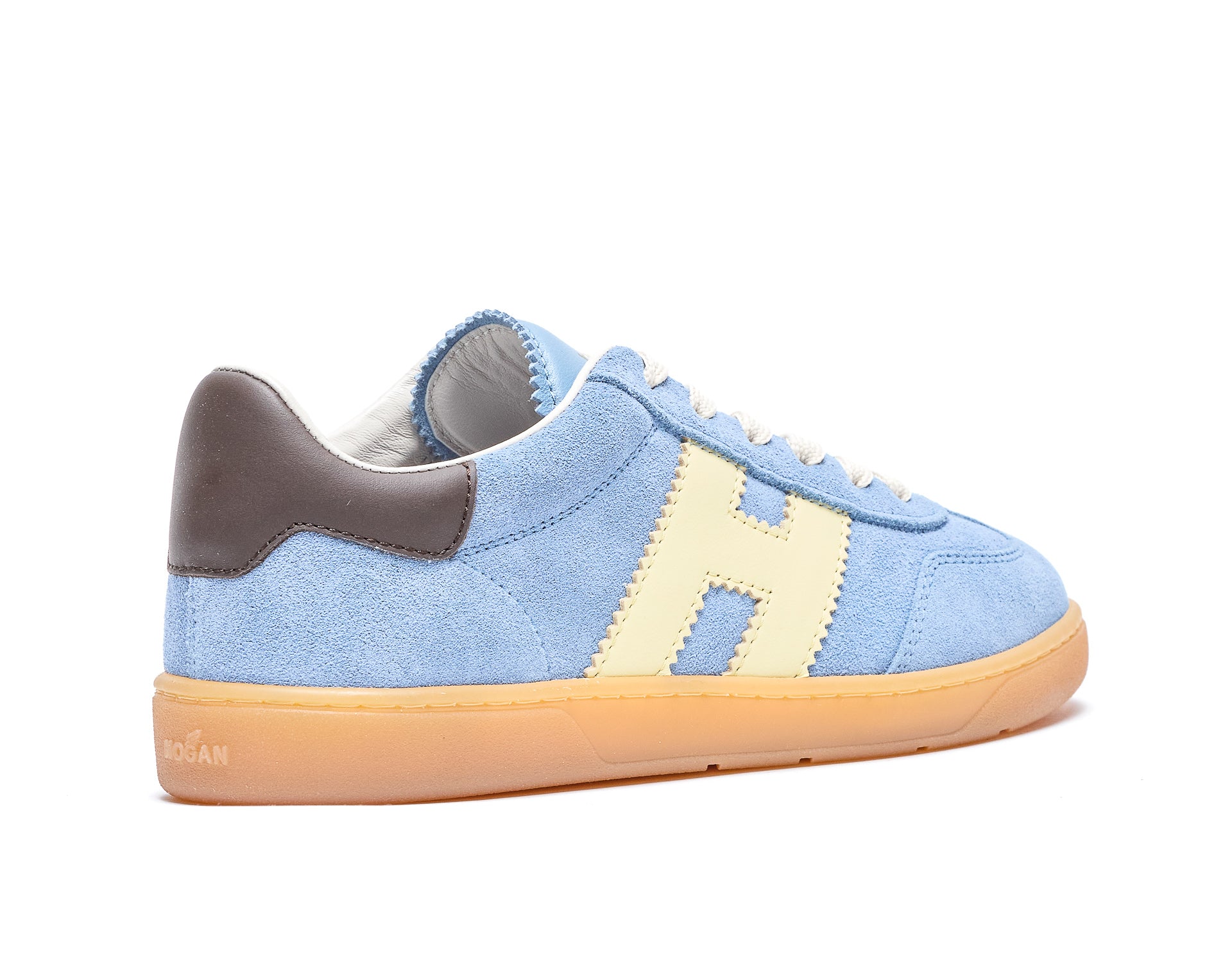 Hogan Sneakers Blue Suede And Leather