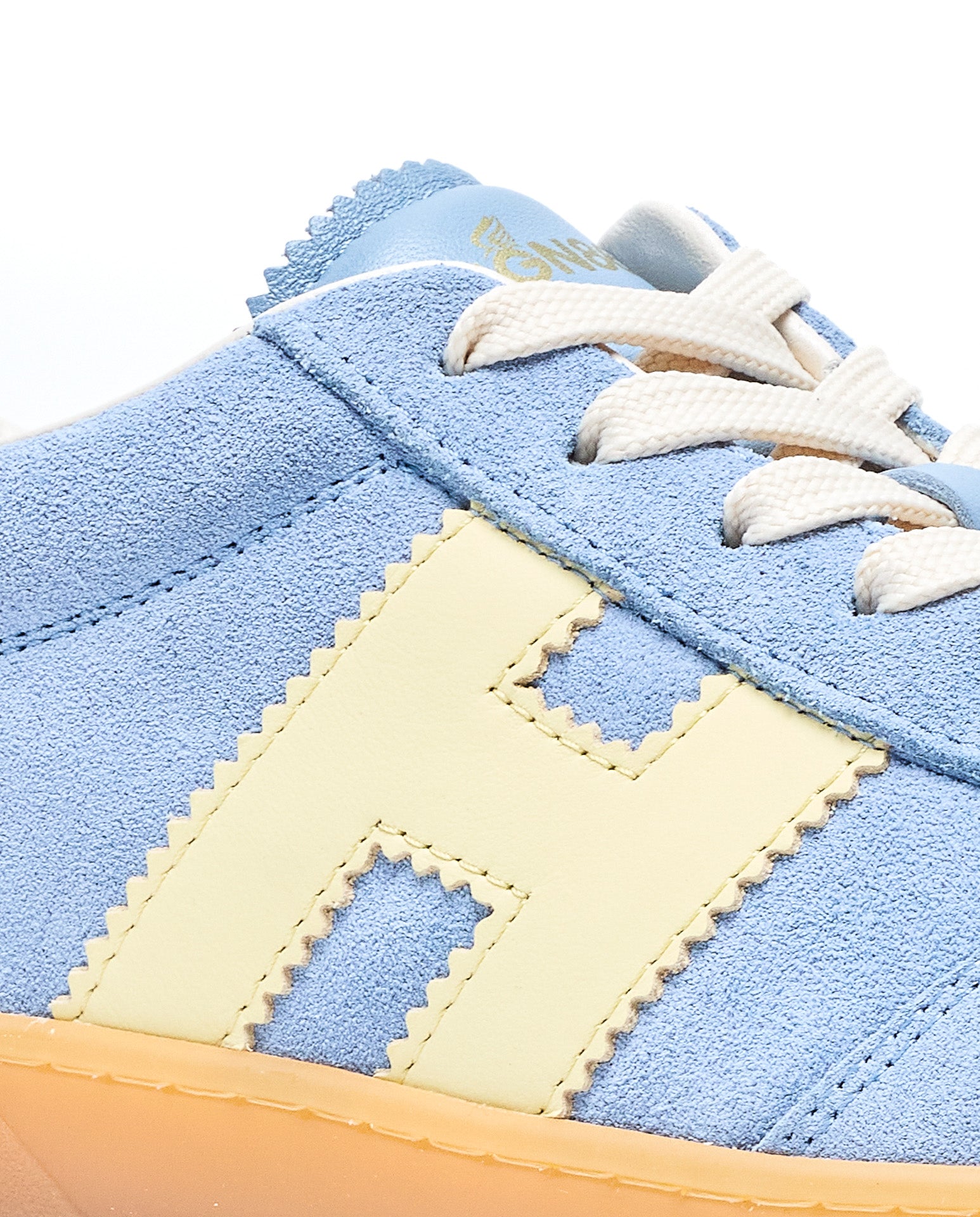 Hogan Sneakers Blue Suede And Leather