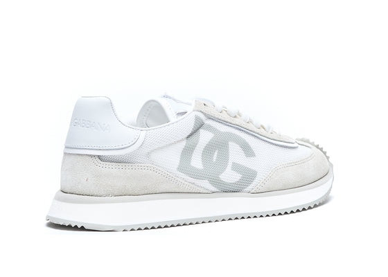 Dolce & Gabbana Sneakers White Suede And Fabric