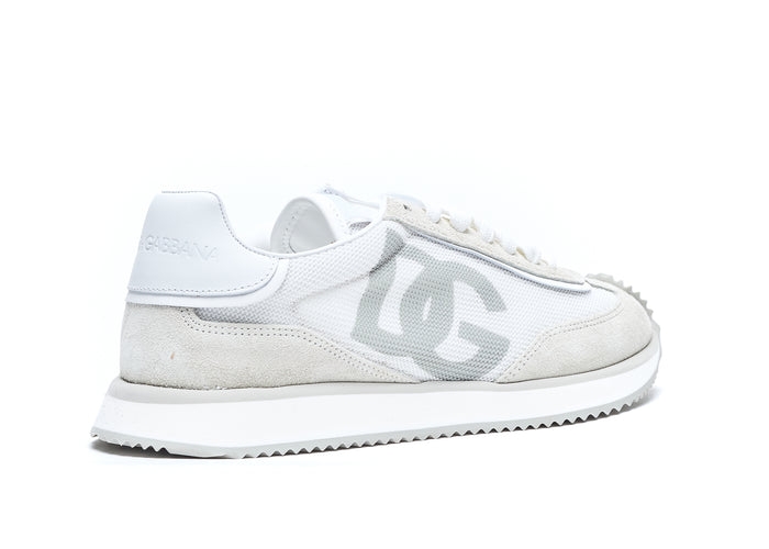 Dolce & Gabbana Sneakers White Suede And Fabric