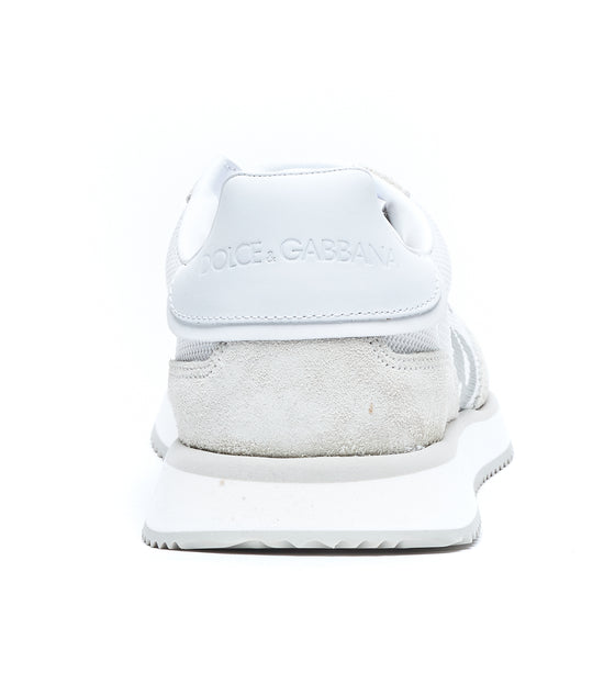 Dolce & Gabbana Sneakers White Suede And Fabric