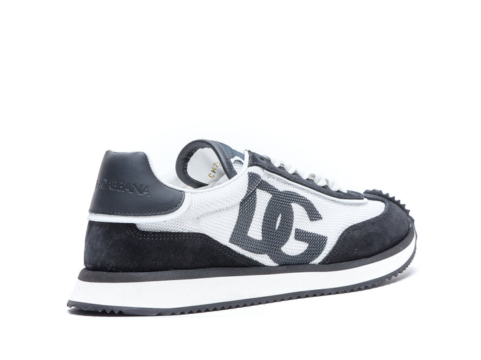 Dolce & Gabbana Sneakers Black Suede And Fabric