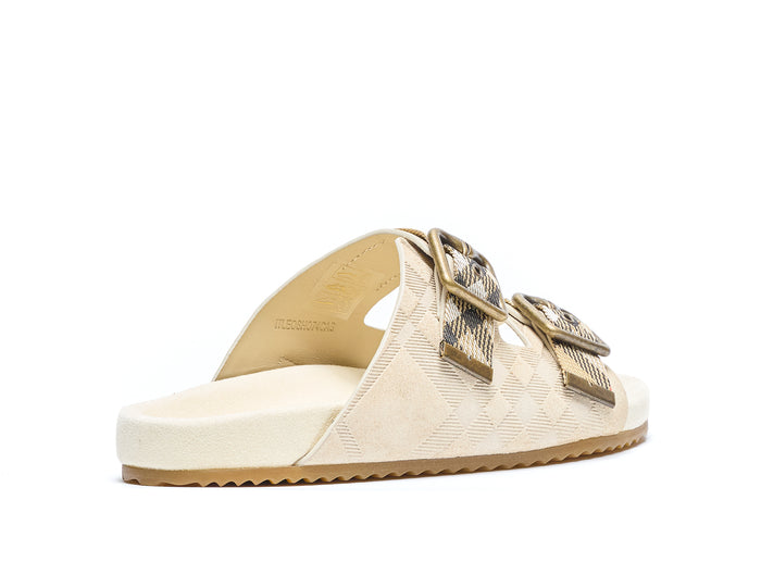 Burberry Sandals Beige Leather