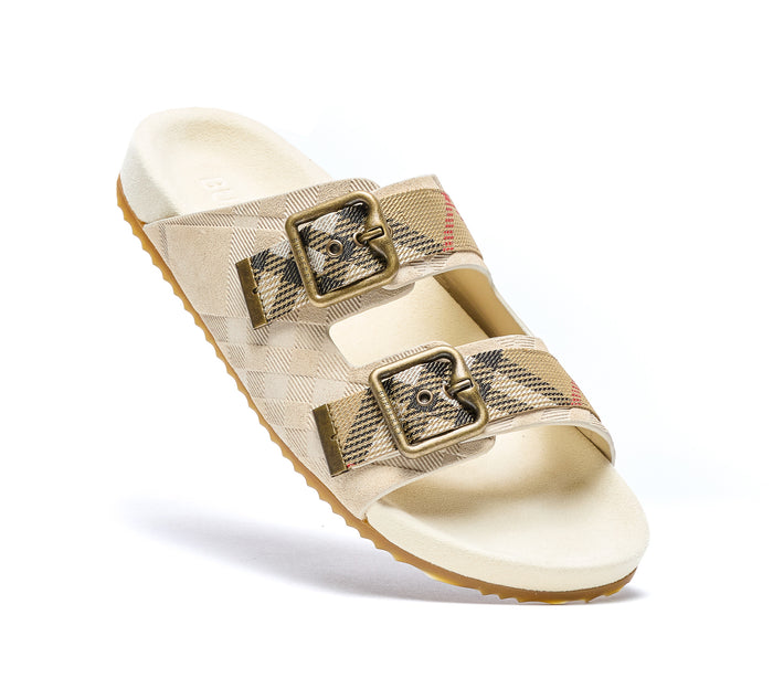 Burberry Sandals Beige Leather