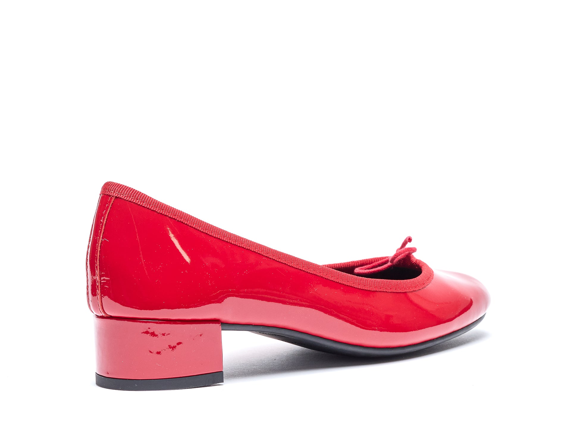 Repetto With Heel Red Rubber