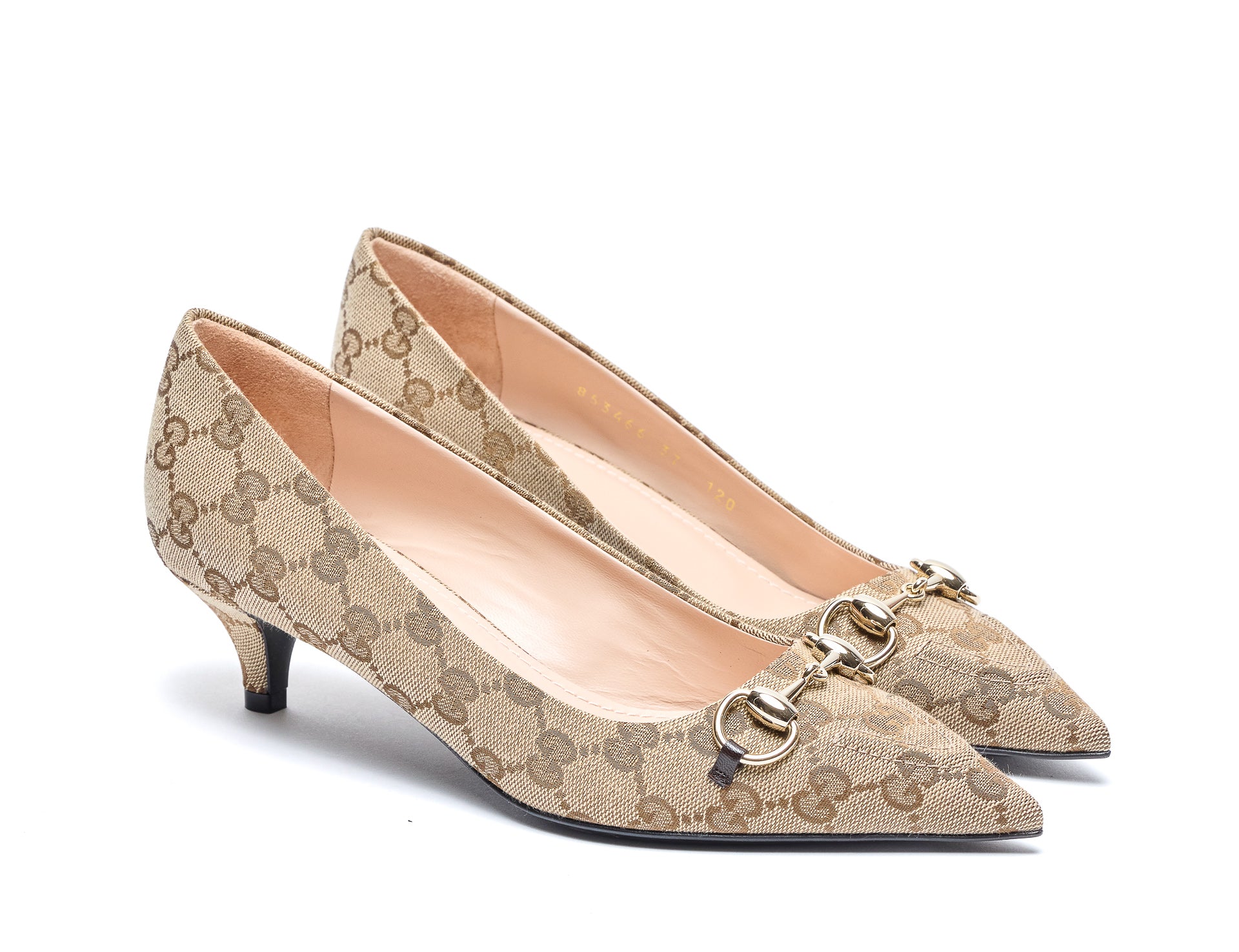 Gucci With Heel Beige Fabric