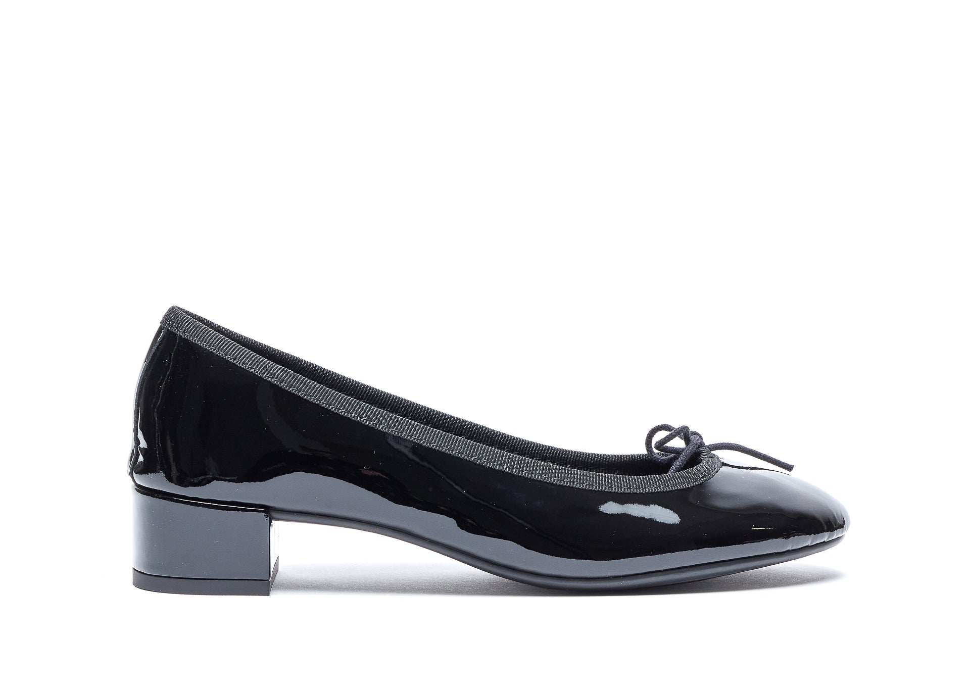 Repetto With Heel Black Fabric