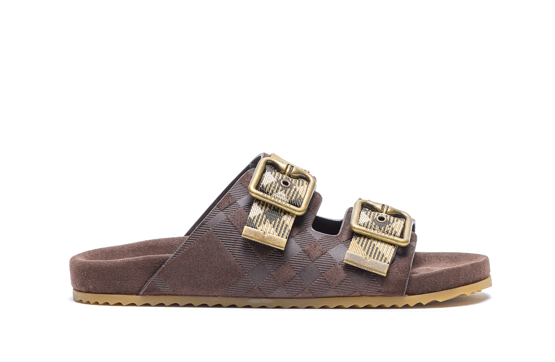 Burberry Sandals Brown Leather