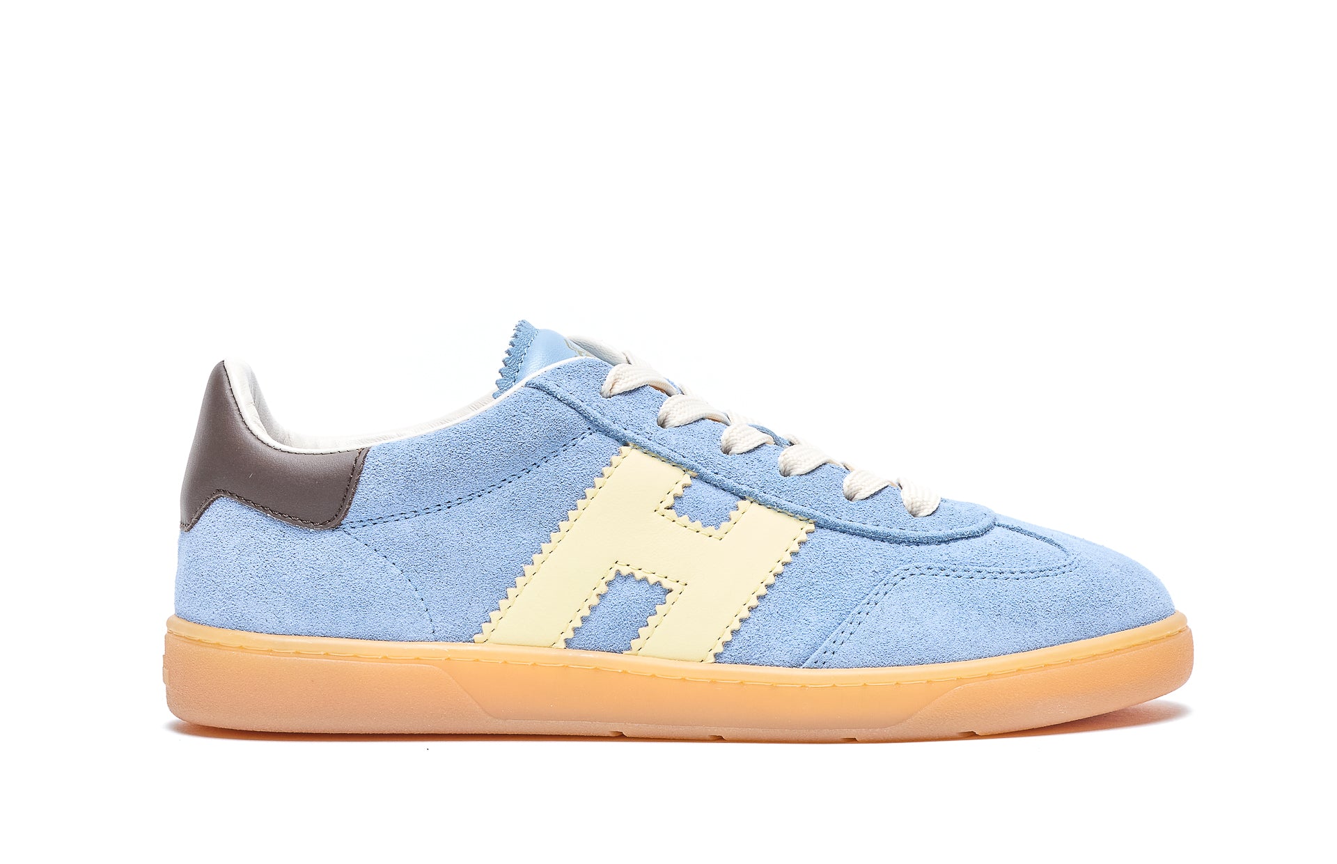 Hogan Sneakers Blue Suede And Leather