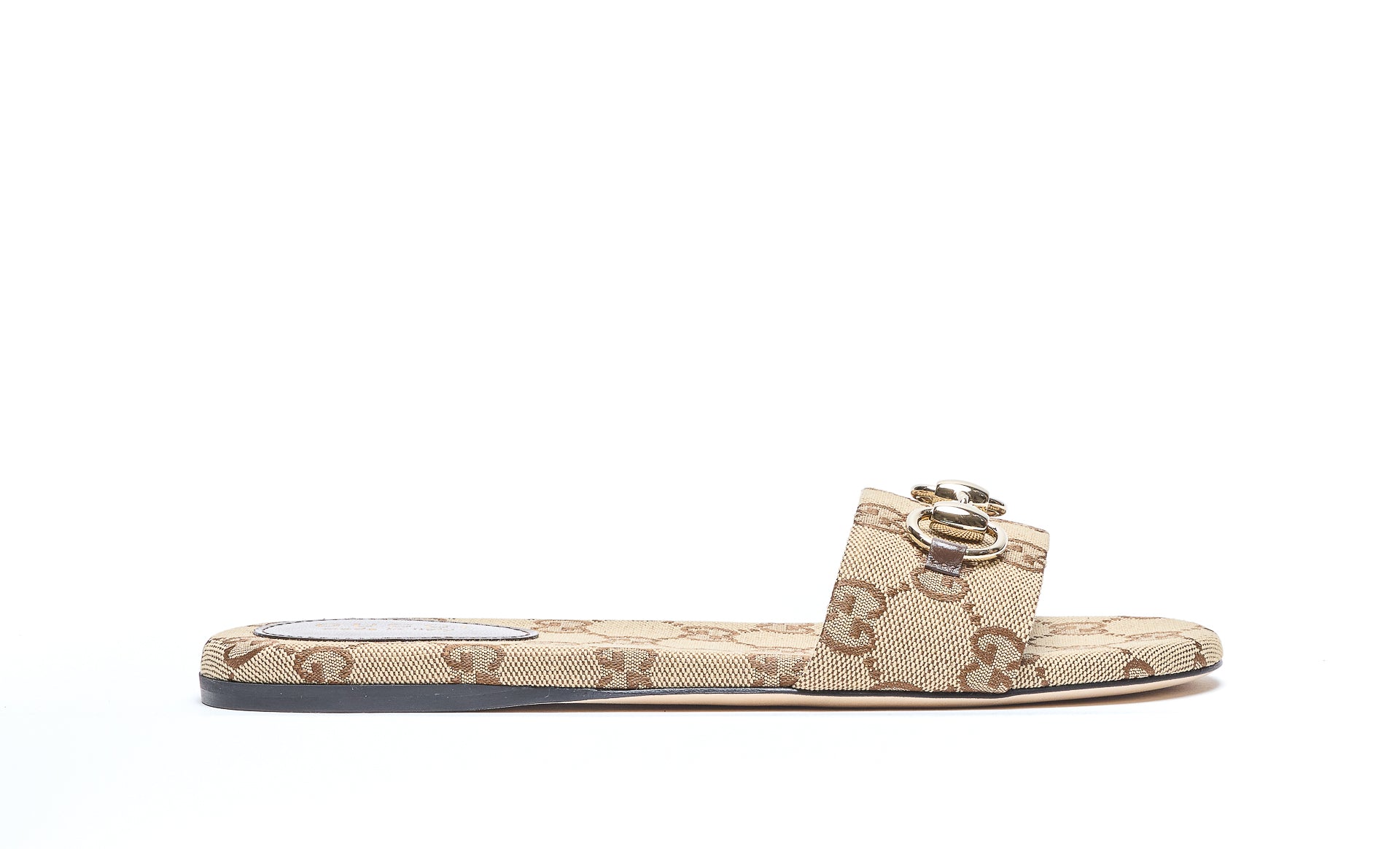 Gucci Sandals Beige Fabric