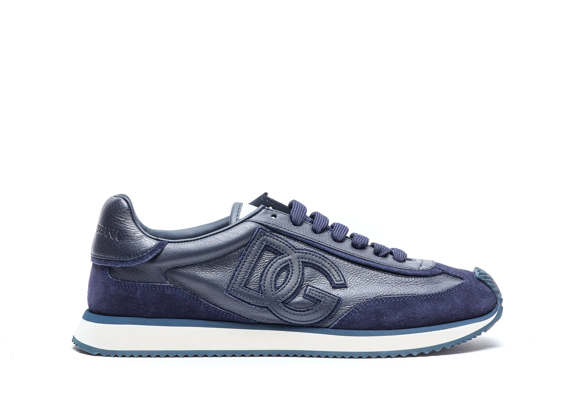 Dolce & Gabbana Sneakers Blue 1005leather And Suede