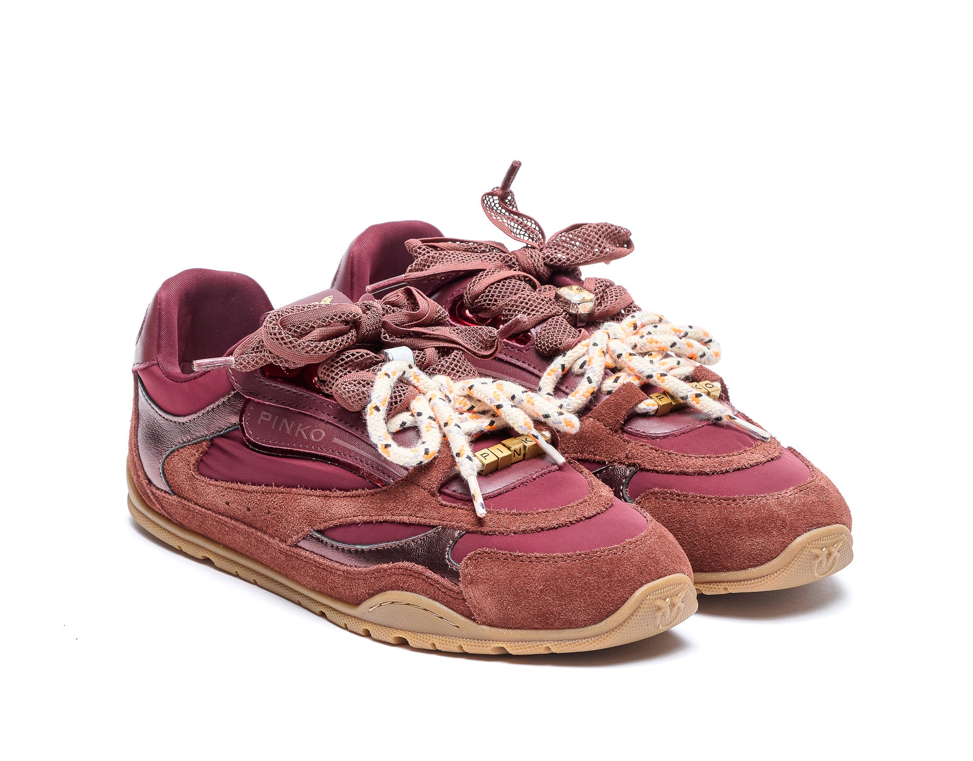 Pinko Sneakers Red Leather