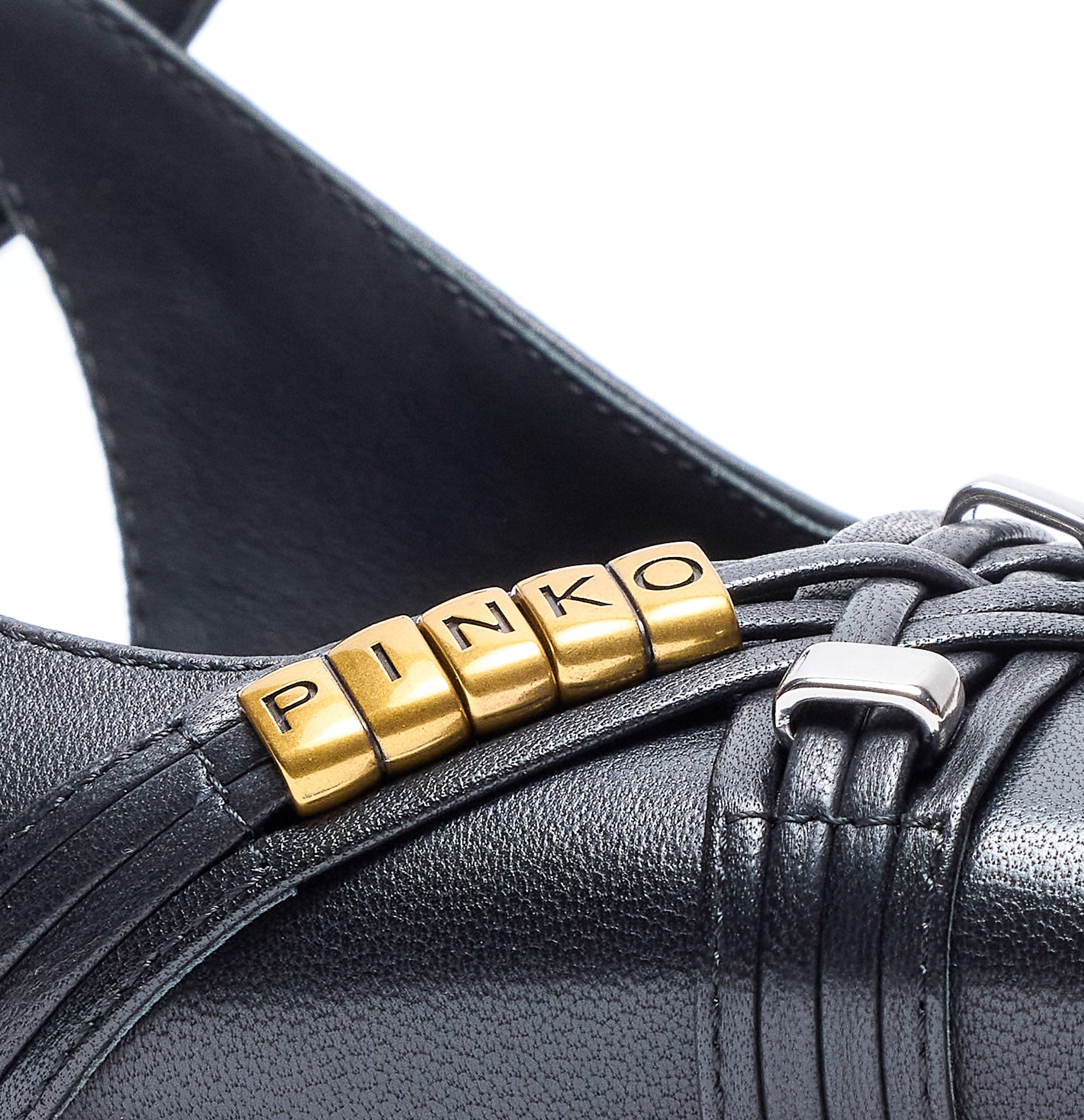 Pinko With Heel Black Leather