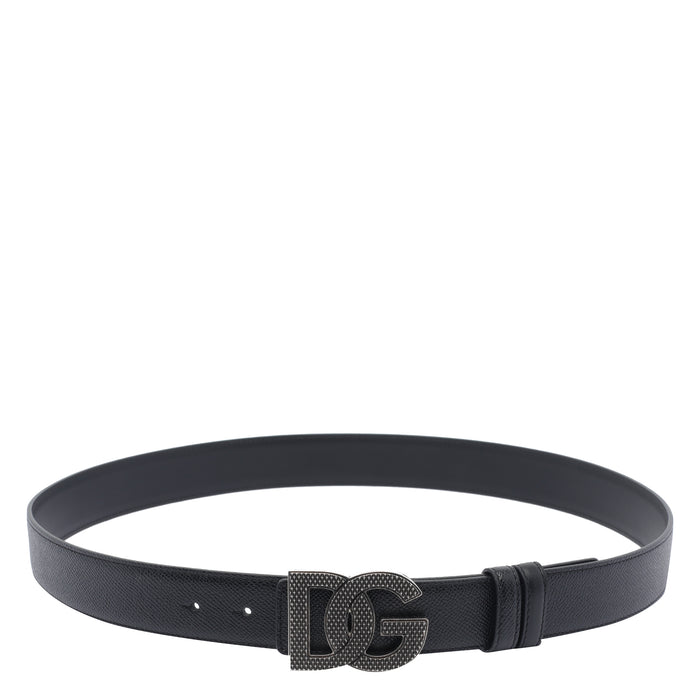 Dolce & Gabbana Belts Black Calf Leather