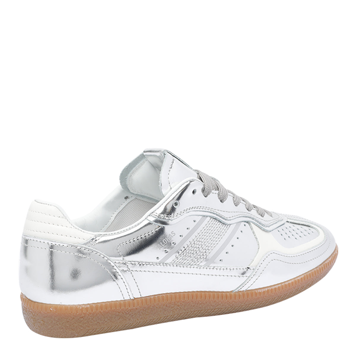 Alohas Sneakers Silver Calf Leather/rubber Sole