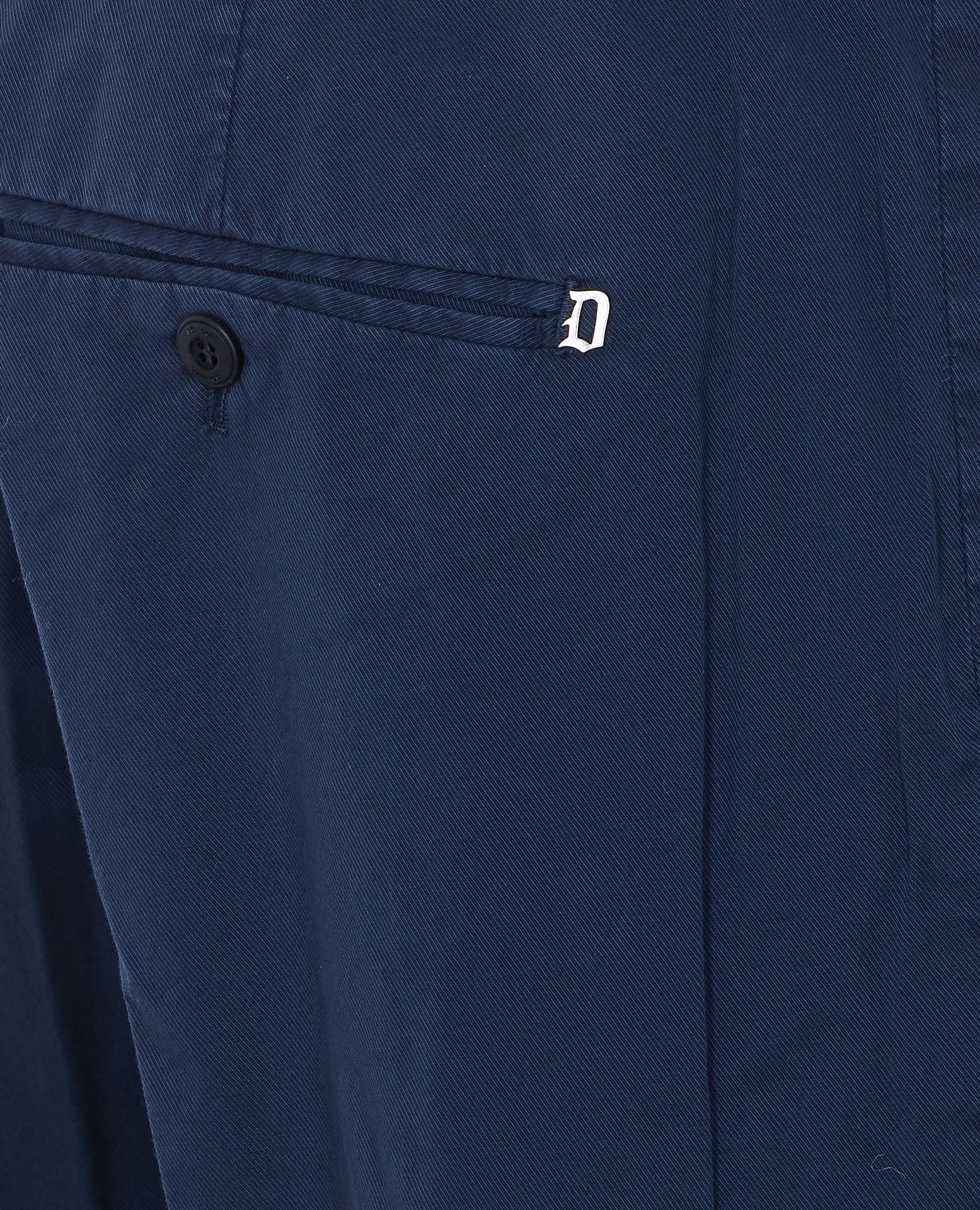 Dondup Trousers Blue Cotton