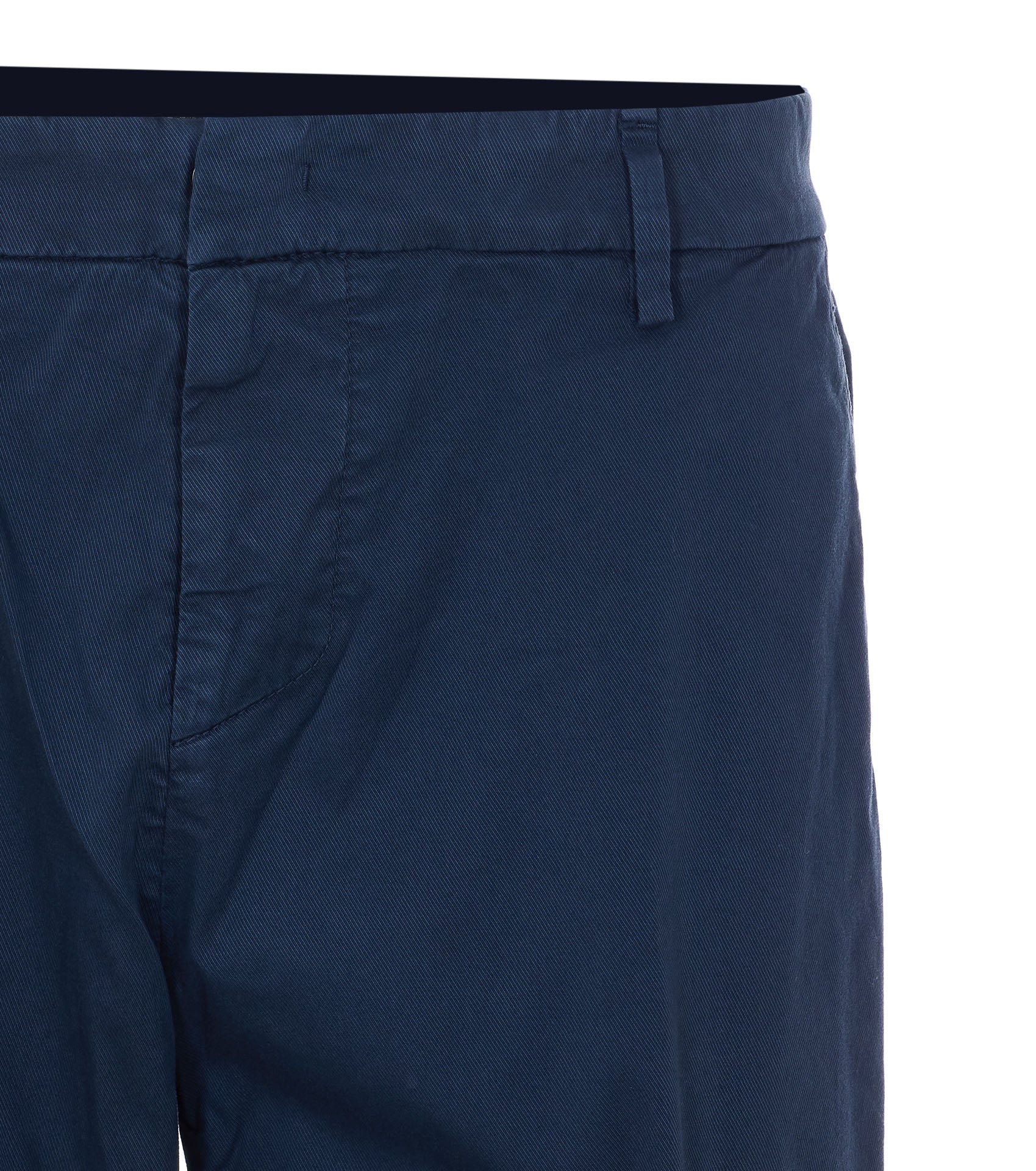 Dondup Trousers Blue Cotton