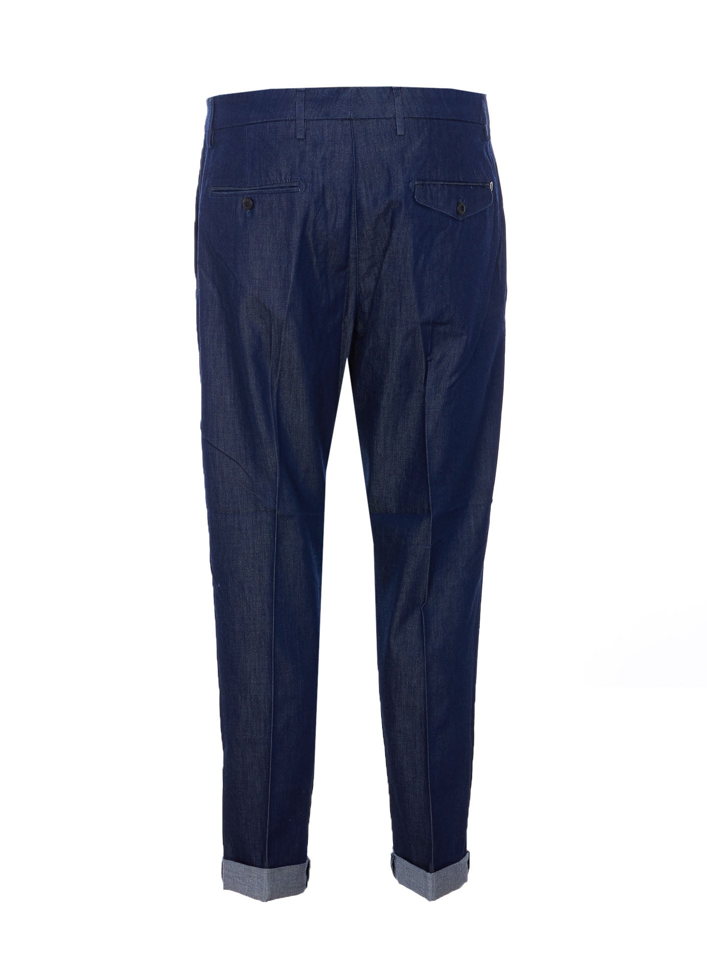Dondup Trousers Blue Cotton