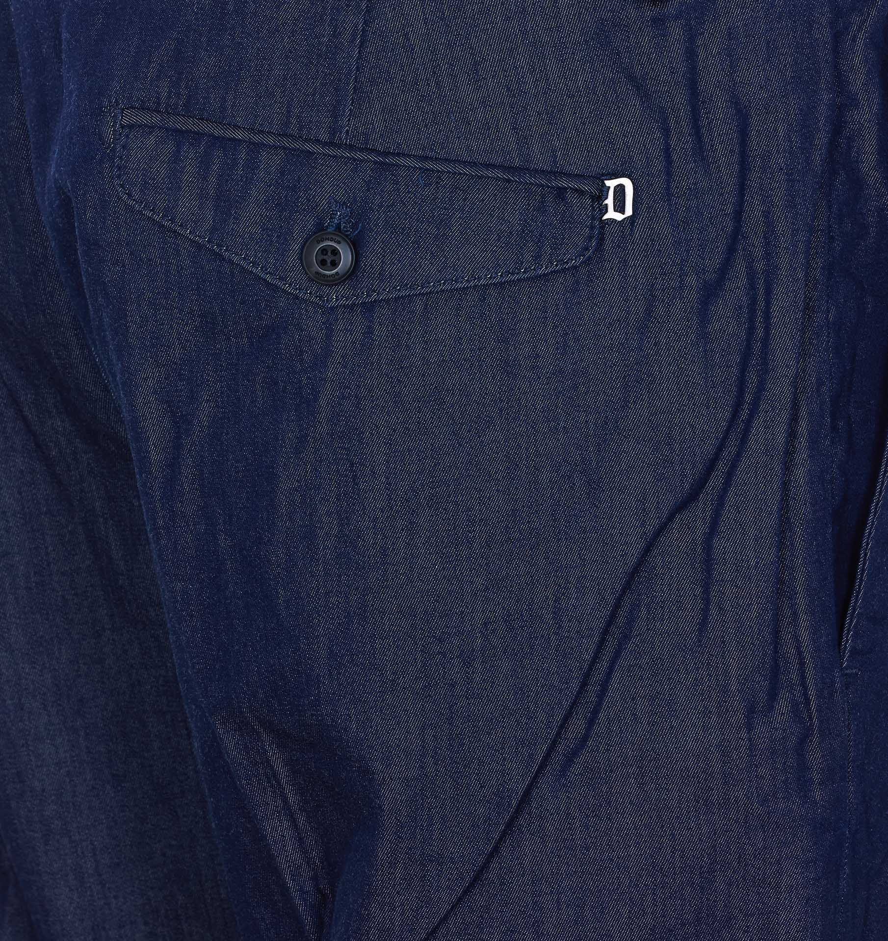 Dondup Trousers Blue Cotton