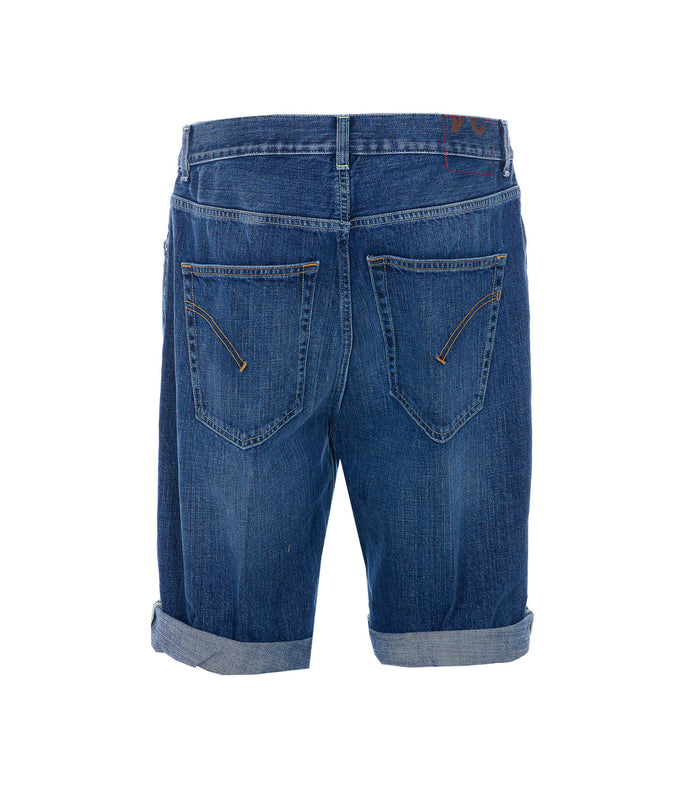 Dondup Shorts Blue Cotton