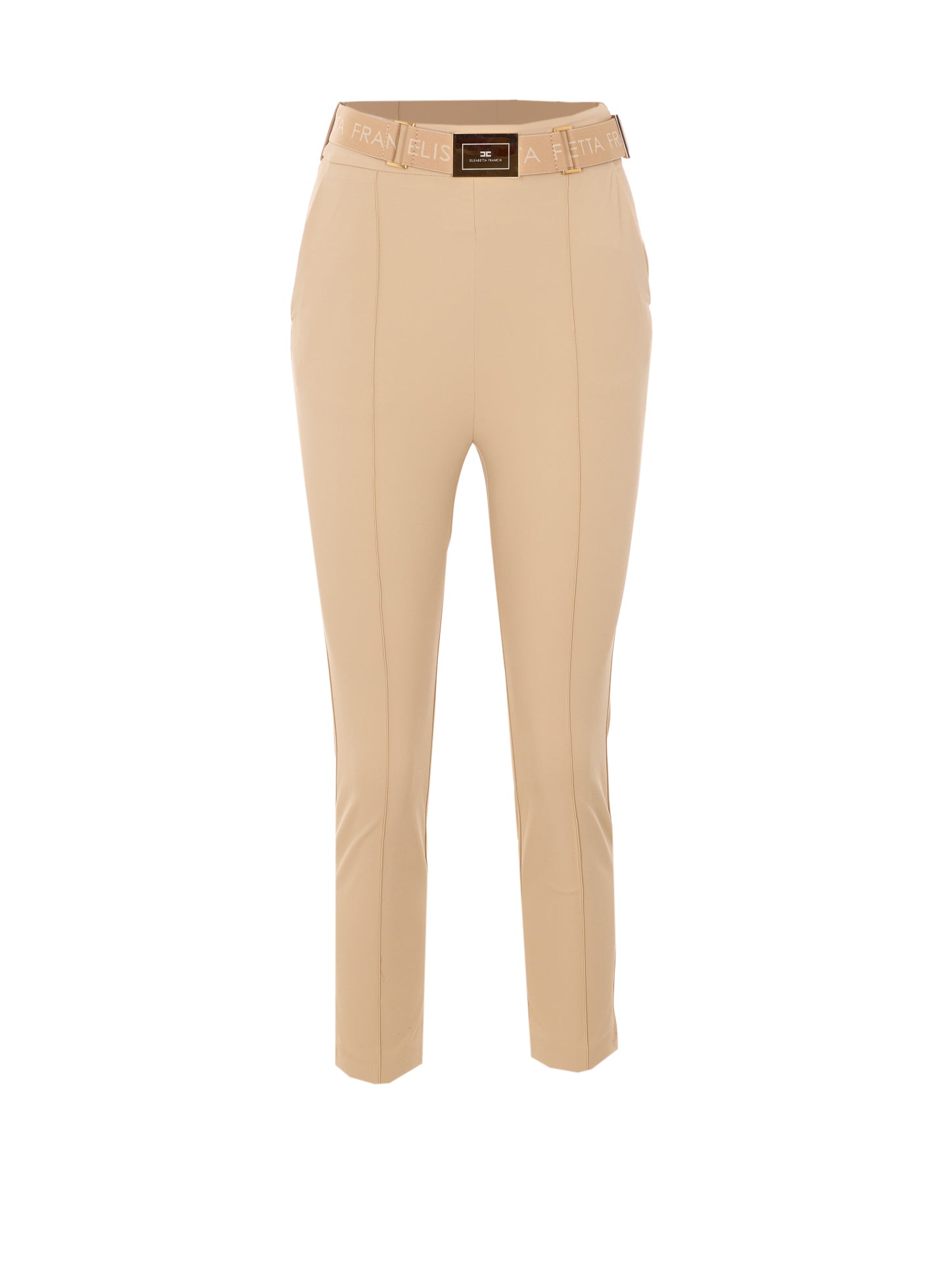 Elisabetta Franchi Trousers Beige Polyamide