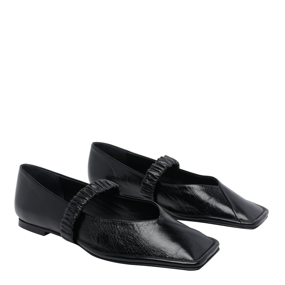 ALOHAS Flat shoes Black Calf Leather/rubber Sole
