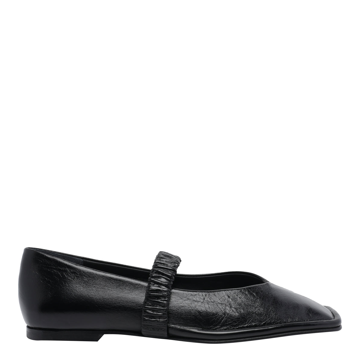 ALOHAS Flat shoes Black Calf Leather/rubber Sole