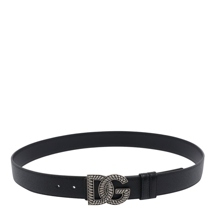 Dolce & Gabbana Belts Black Calf Leather