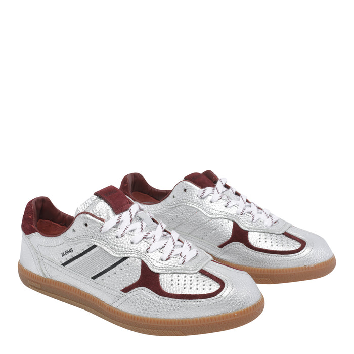 ALOHAS Sneakers Silver Calf Leather/rubber Sole