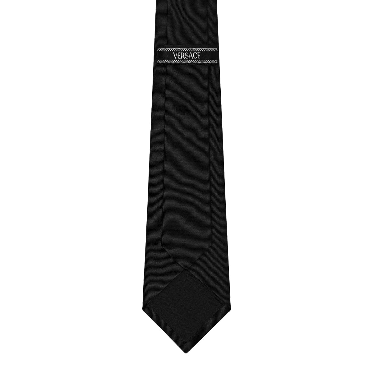 Versace Ties Black Silk