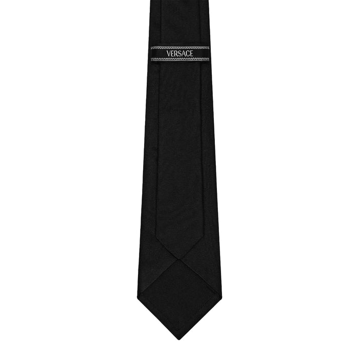Versace Ties Black Silk