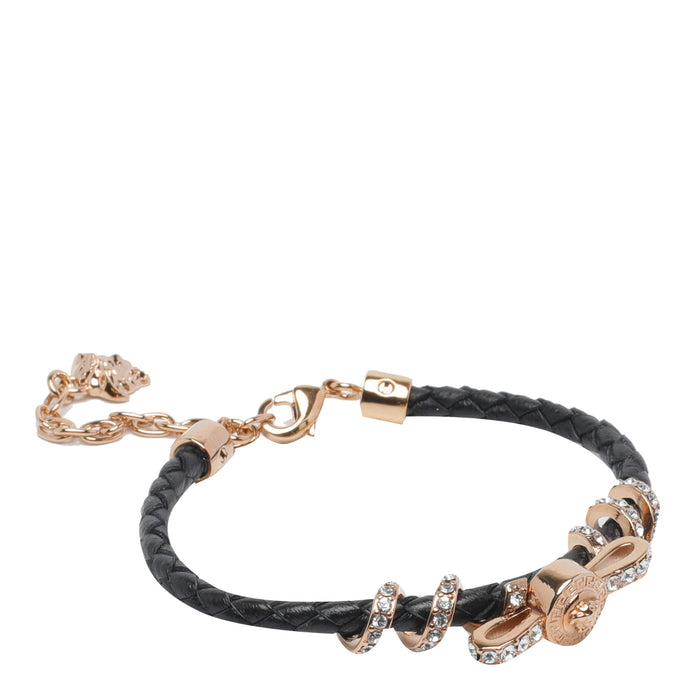 Versace Bijoux Black Metal Calf Leather