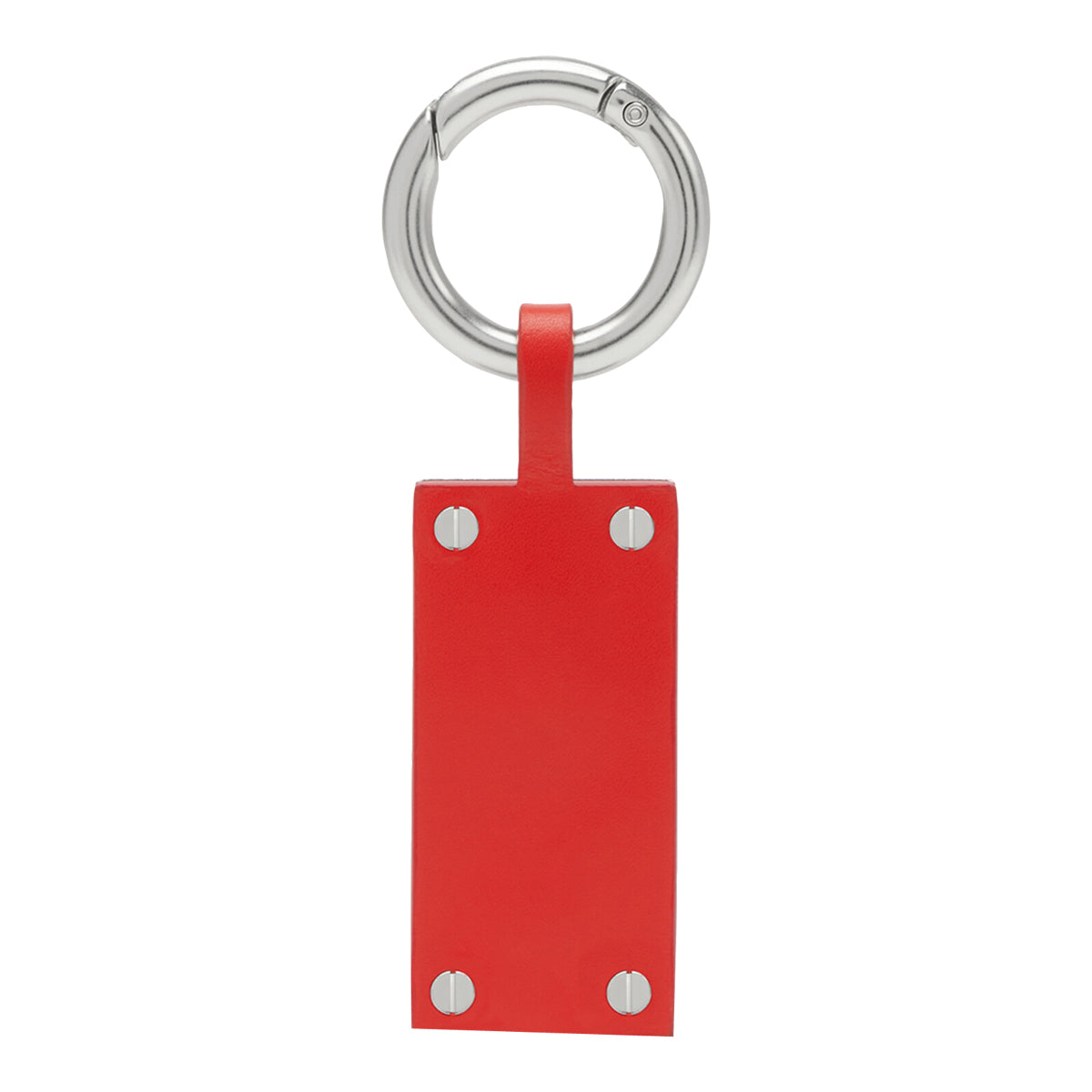 MM6 Maison Margiela Keychains Red Calf Leather Brass