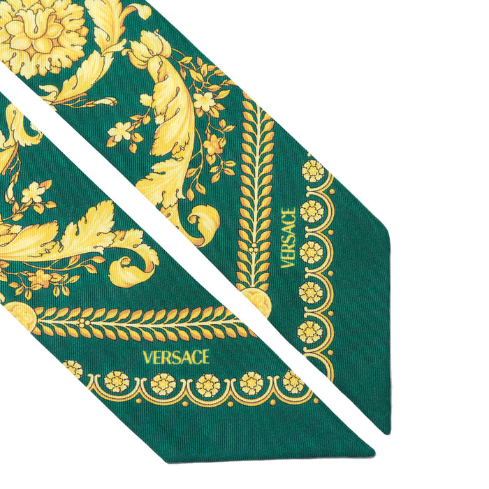 Versace Scarfs Green Silk