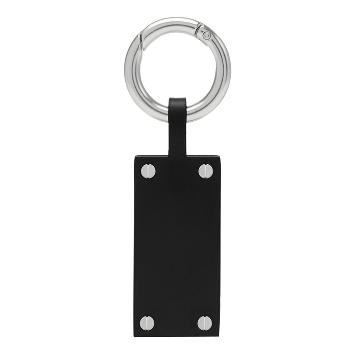 MM6 Maison Margiela Keychains Black Calf Leather Brass