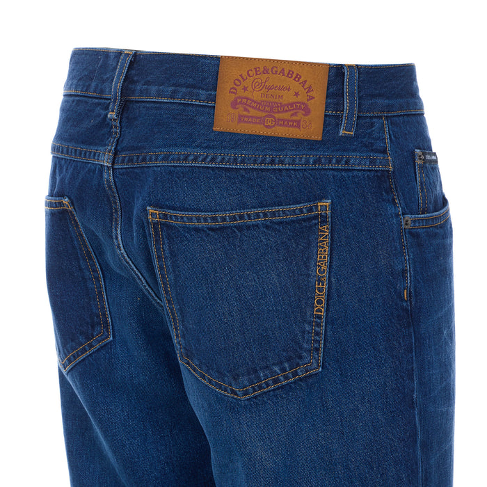 Dolce & Gabbana Trousers Blue Cotton