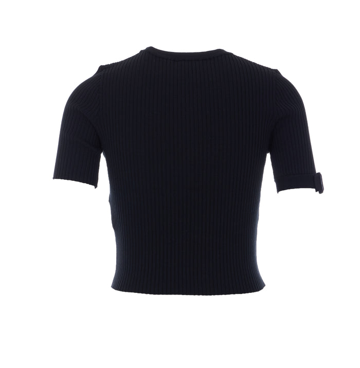 Courreges T-shirts and Polos Black Viscose