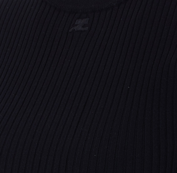 Courreges T-shirts and Polos Black Viscose