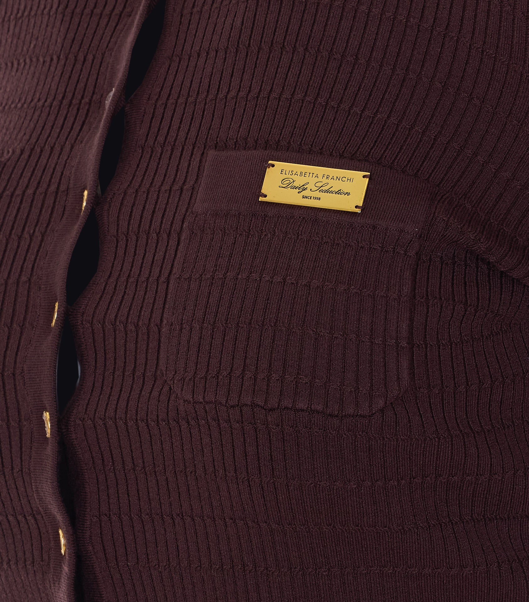 Elisabetta Franchi Sweaters Brown Lyocell
