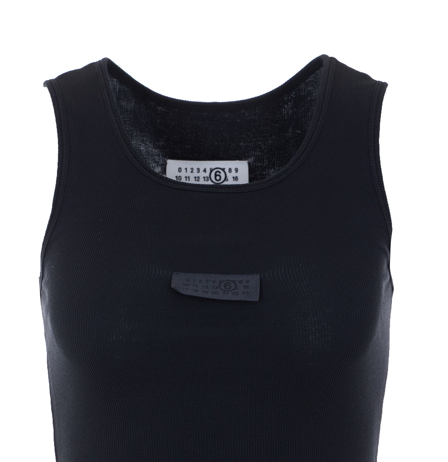 MM6 Maison Margiela Top Black Cotton